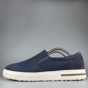 Birkenstock Oswego Men's Size 11 Midnight Blue Canvas Slip On Sneaker Loafer NEW